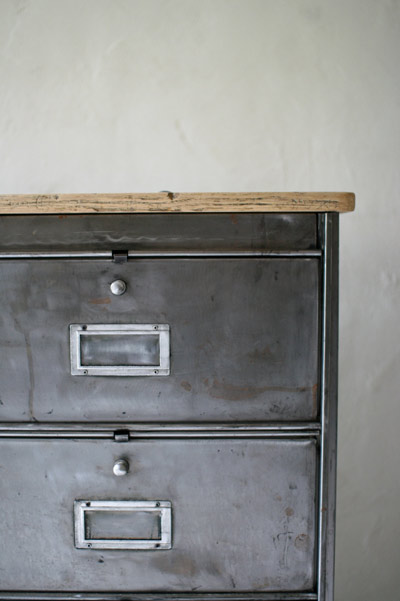 スチールキャビネット/ フランスアンティーク / ブロカント / brocante / 店舗什器