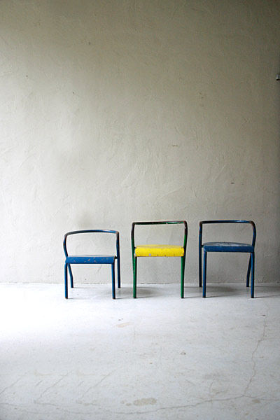 チャイルドチェア　スクールチェア　クラフト　無垢　/ フランスアンティーク / ブロカント / brocante / 店舗什器