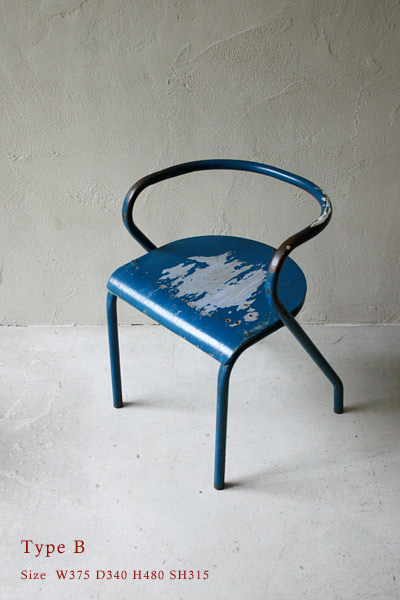 チャイルドチェア　スクールチェア　クラフト　無垢　/ フランスアンティーク / ブロカント / brocante / 店舗什器