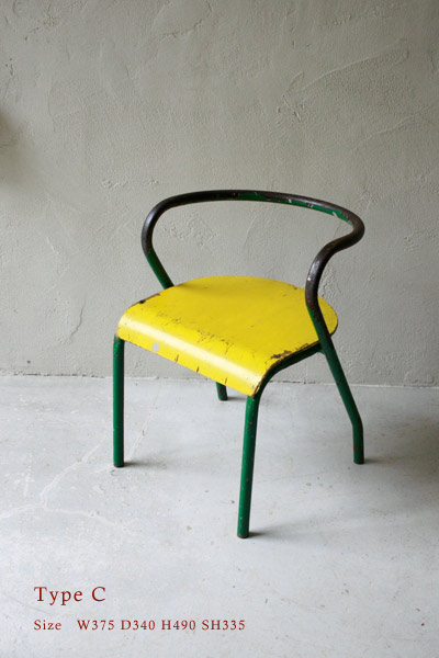 チャイルドチェア　スクールチェア　クラフト　無垢　/ フランスアンティーク / ブロカント / brocante / 店舗什器