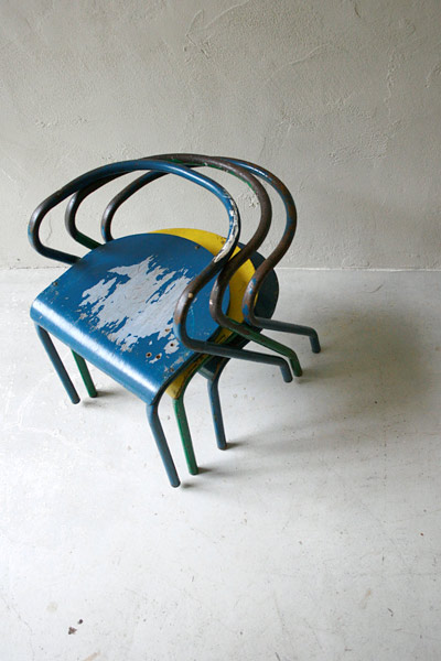 チャイルドチェア　スクールチェア　クラフト　無垢　/ フランスアンティーク / ブロカント / brocante / 店舗什器