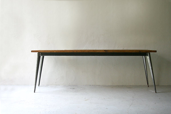 ロングテーブル　カフェテーブル　TOLIX/ フランスアンティーク / ブロカント / brocante / 店舗什器