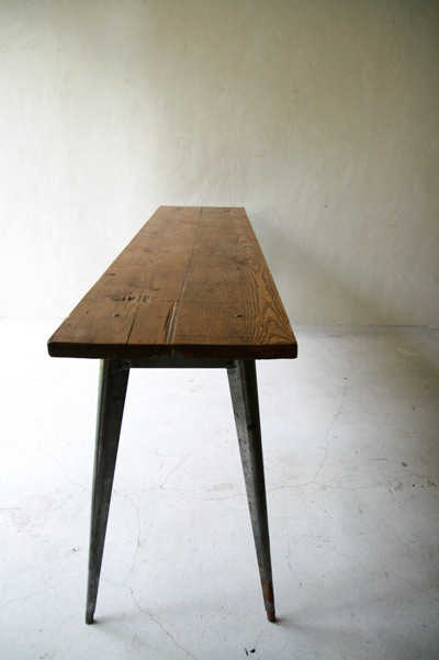 ロングテーブル　カフェテーブル　TOLIX/ フランスアンティーク / ブロカント / brocante / 店舗什器