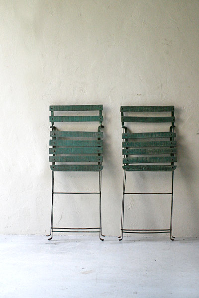 ガーデンチェア　折りたたみ/ フランスアンティーク / ブロカント / brocante / 店舗什器