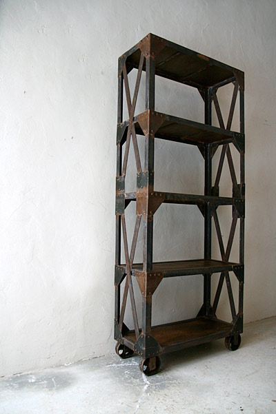 インダストリアル　シェルフ　/ フランスアンティーク / ブロカント / brocante / 店舗什器
