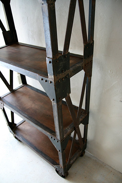インダストリアル　シェルフ　/ フランスアンティーク / ブロカント / brocante / 店舗什器