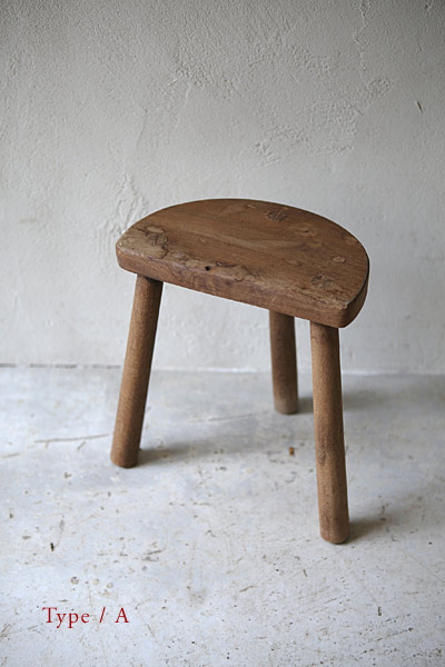 クラフトスツール　Stool 　無垢　/ フランスアンティーク / ブロカント / brocante / 店舗什器