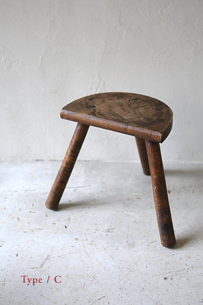 クラフトスツール　Stool 　無垢　/ フランスアンティーク / ブロカント / brocante / 店舗什器