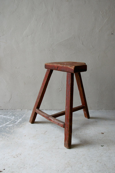 スツール　ウッド　 フランスアンティーク / ブロカント / brocante / 店舗什器