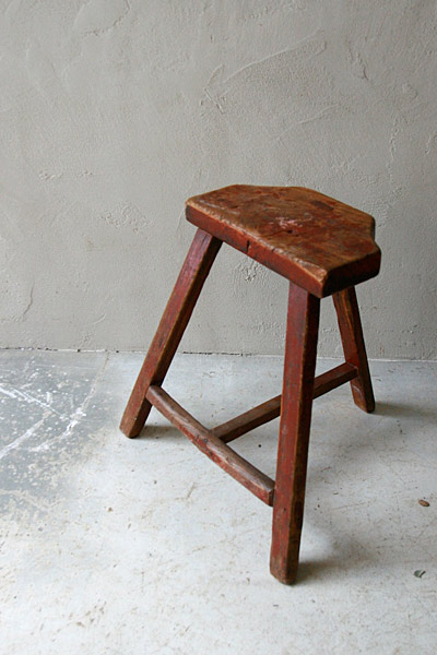 スツール　ウッド　 フランスアンティーク / ブロカント / brocante / 店舗什器
