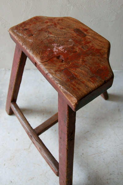 スツール　ウッド　 フランスアンティーク / ブロカント / brocante / 店舗什器