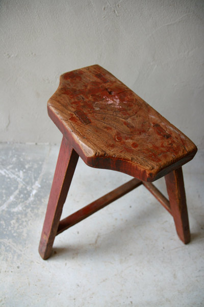 スツール　ウッド　 フランスアンティーク / ブロカント / brocante / 店舗什器