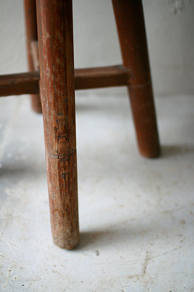 スツール　ウッド　 フランスアンティーク / ブロカント / brocante / 店舗什器