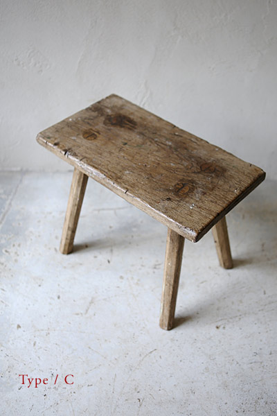 クラフトスツール　Stool 　無垢　/ フランスアンティーク / ブロカント / brocante / 店舗什器