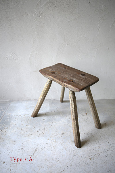 クラフトスツール　Stool 　無垢　/ フランスアンティーク / ブロカント / brocante / 店舗什器