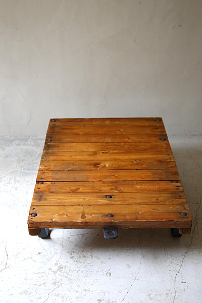 キャスターローテーブル　 フランスアンティーク / ブロカント / brocante / 店舗什器