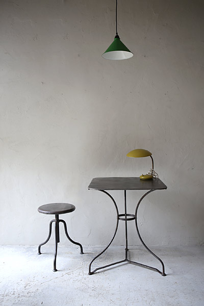 スチールテーブル フランスアンティーク / ブロカント / brocante / 店舗什器