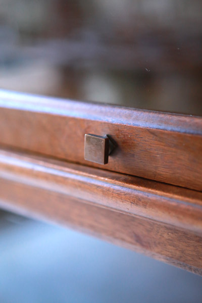 ガラスキャビネット　ブックシェルフ　棚　 フランスアンティーク / ブロカント / brocante / 店舗什器