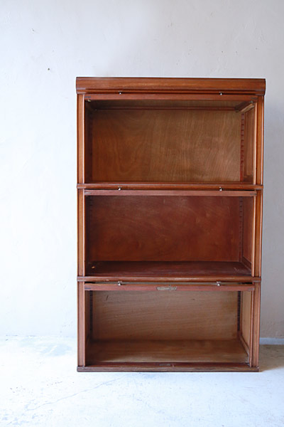ガラスキャビネット　ブックシェルフ　棚　 フランスアンティーク / ブロカント / brocante / 店舗什器
