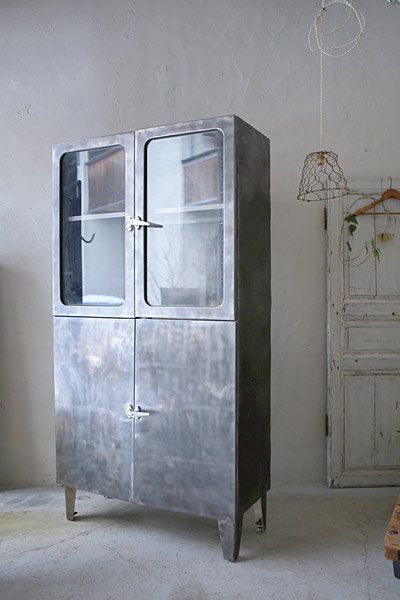 スチールキャビネット　 フランスアンティーク / ブロカント / brocante / 店舗什器