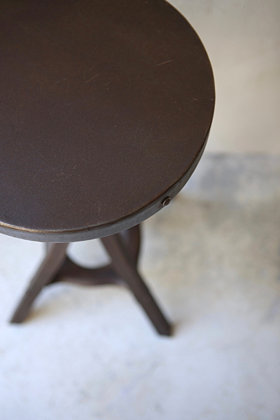 フランス　アンティーク / ブロカント / brocante / 店舗什器　スチール　スツール　ハイスツール