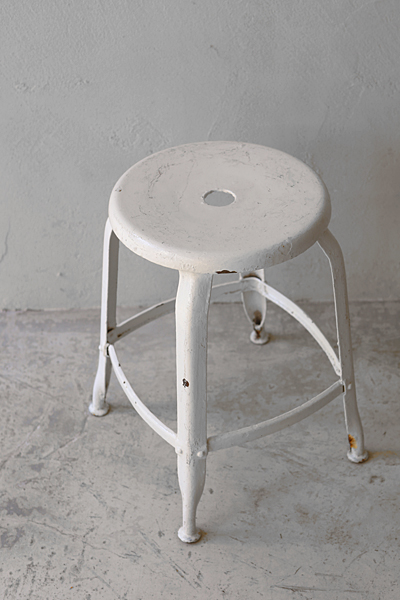 フランス　アンティーク / ブロカント / brocante / 店舗什器　スツール　スチール