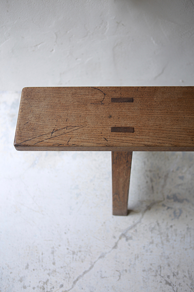 フランス　アンティーク / ブロカント / brocante / 店舗什器　ベンチ　テーブル　ロングベンチ
