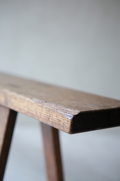 フランス　アンティーク / ブロカント / brocante / 店舗什器　ベンチ　テーブル　ロングベンチ