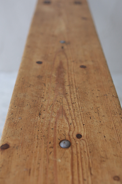 フランス　アンティーク / ブロカント / brocante / 店舗什器 ベンチ　ショートベンチ　チェア