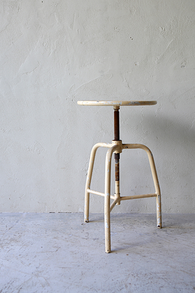 フランス　アンティーク / ブロカント / brocante / 店舗什器  インダストリアル　スツール　スチール