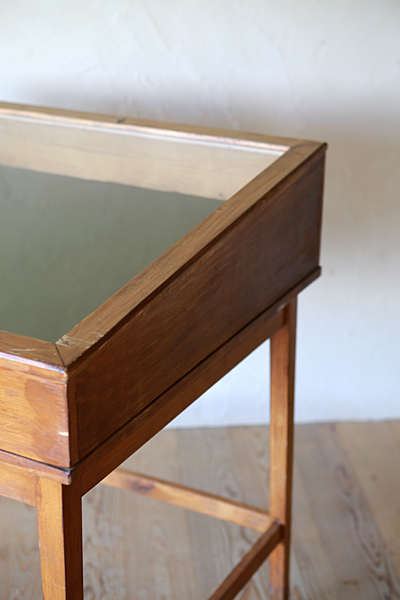 フランス　アンティーク / ブロカント / brocante / 店舗什器  ガラス　ショーケース　ウッド