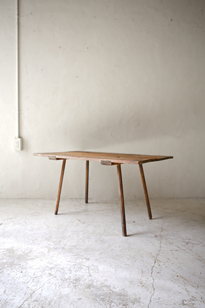 テーブル　ウッドテーブル　棚　フランスアンティーク / ブロカント / brocante / 店舗